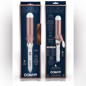 Double Ceramic 1½-inch Curling Iron